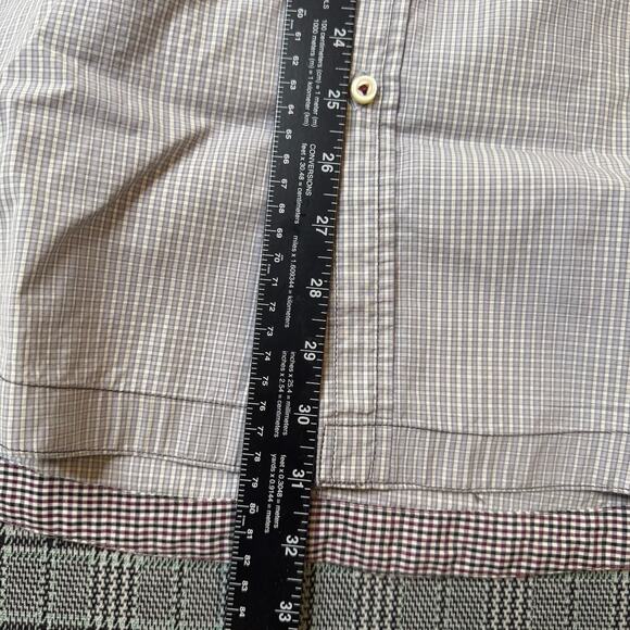 7 Diamonds Men's Shirt Gray Cotton Slim Fit Button-Down Size XXL - Picture 4 of 7